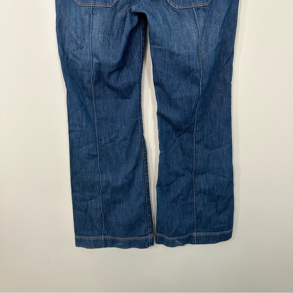 Esprit vintage Wide leg bell bottom bootcut denim jeans size 14 - Picture 11 of 15